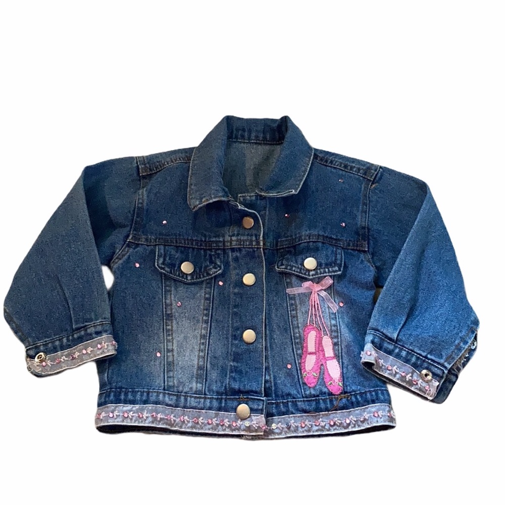 Toddler girls denim dance jacket